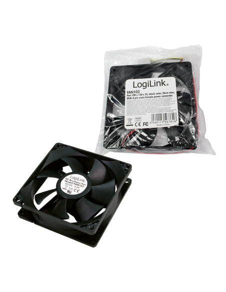 Ventilador para PC 120x120x25mm 12V CON CONECTOR MOLEX
