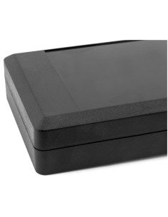 CAJA PLASTICO ABS NEGRA 144X90X30mm CON TORNILLOS 2