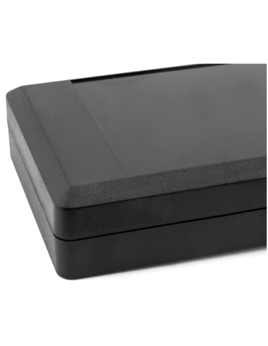 CAJA PLASTICO ABS NEGRA 144X90X30mm CON TORNILLOS