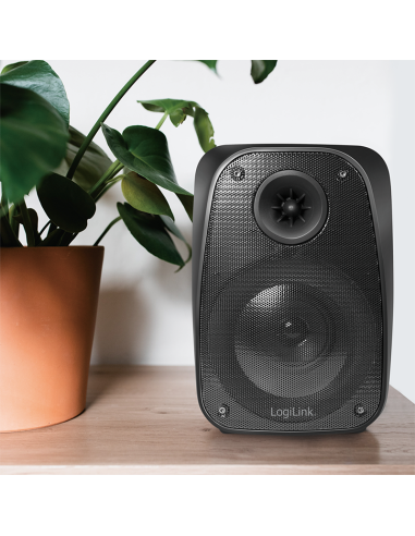 Altavoz móvil Bluetooth con luz negro