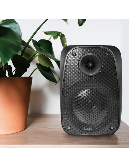 Altavoz móvil Bluetooth con luz negro