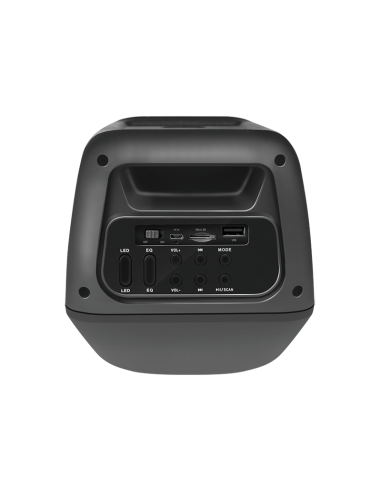 Altavoz móvil Bluetooth con luz negro