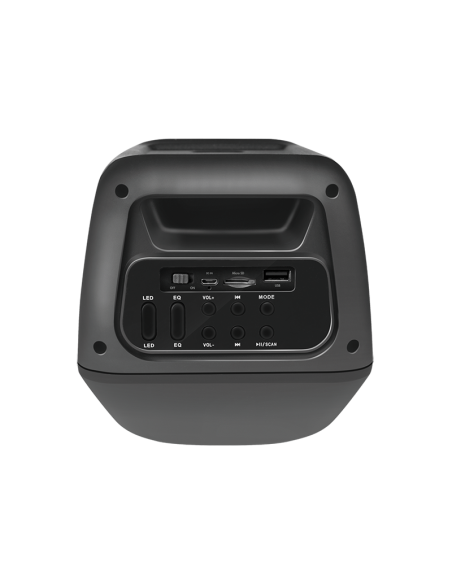 Altavoz móvil Bluetooth con luz negro