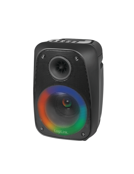 Altavoz móvil Bluetooth con luz negro