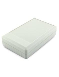 CAJA PLASTICO ABS BLANCA 144X90X30mm CON PORTAPILAS & TORNILLOS