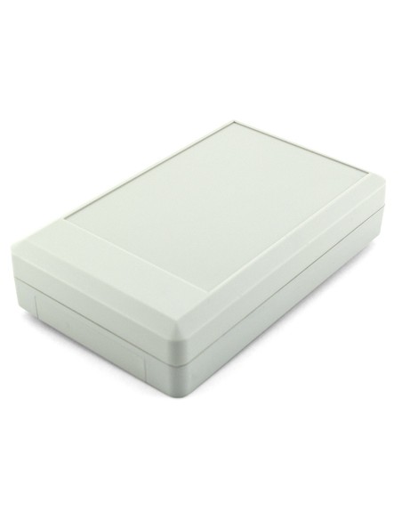 CAJA PLASTICO ABS BLANCA 144X90X30mm CON PORTAPILAS & TORNILLOS