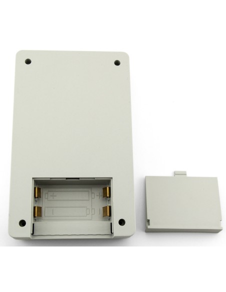 CAJA PLASTICO ABS GRIS 144X90X30mm CON PORTAPILAS & TORNILLOS