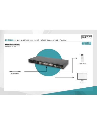 Switch de 24 puertos 10/100/1000