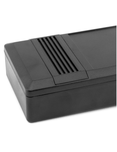 CAJA PLASTICO NEGRA 131x60x30mm AIREACION