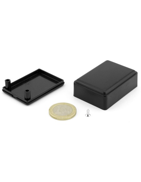CAJA MINIATURA ABS NEGRA  51x37x20mm