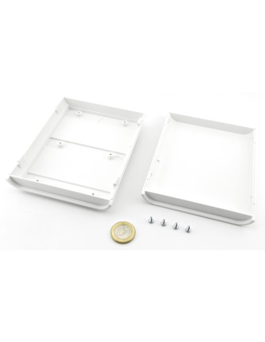 CAJA PLASTICO ABS 140X110X35mm BLANCA SOBREMESA