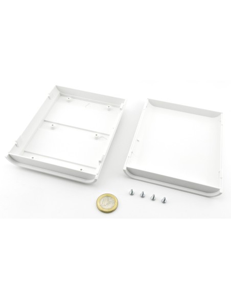 CAJA PLASTICO ABS 140X110X35mm BLANCA SOBREMESA