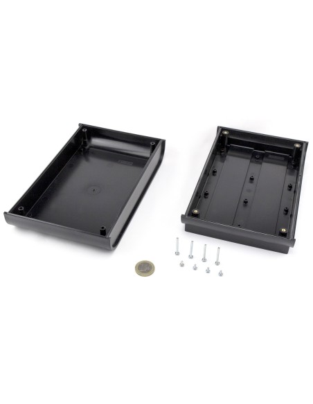 CAJA PLASTICO NEGRA 218X140X55mm SOBREMESA