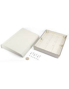 CAJA PLASTICO NEGRA 268X200X65-76mm SOBREMESA 2