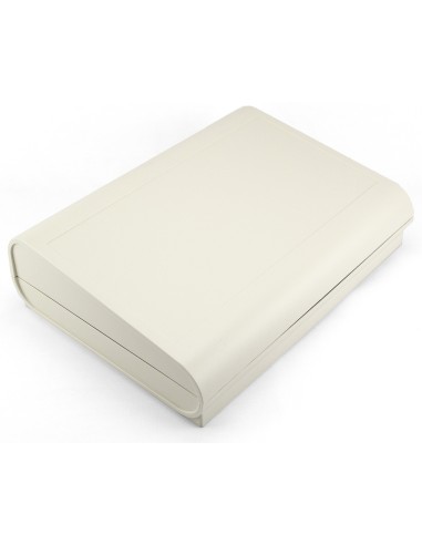 CAJA PLASTICO NEGRA 268X200X65-76mm SOBREMESA