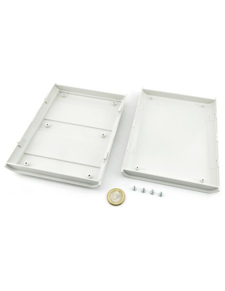 CAJA PLASTICO NEGRA 170X130X35mm SOBREMESA