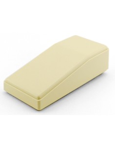 CAJA PLASTICO ABS TIPO PUPITRE 120x56x18-35mm. BLANCA