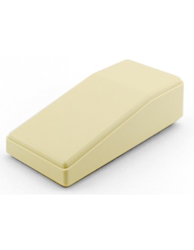 CAJA PLASTICO ABS TIPO PUPITRE 120x56x18-35mm. BLANCA