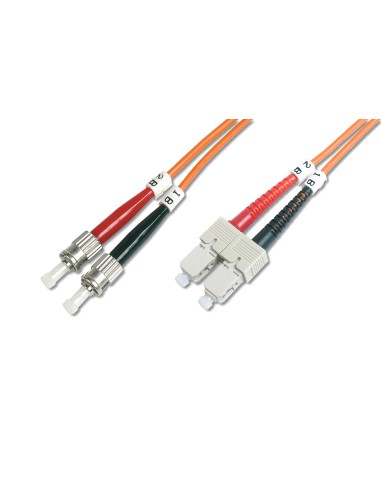 Cable de conexión de fibra óptica de 2m multimode, ST/SC