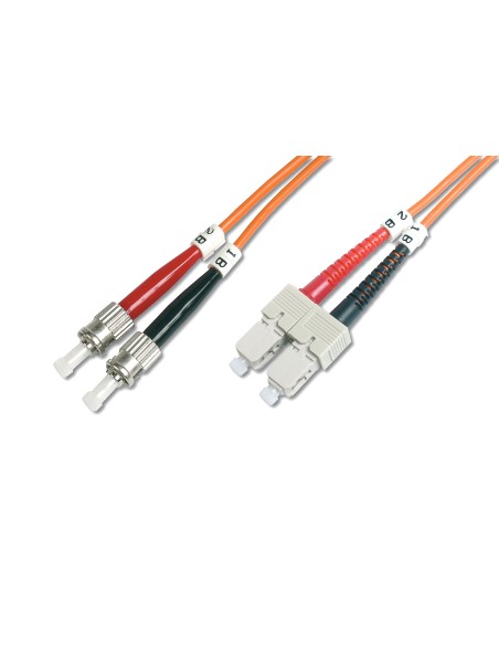 Cable de conexión de fibra óptica de 2m multimode, ST/SC