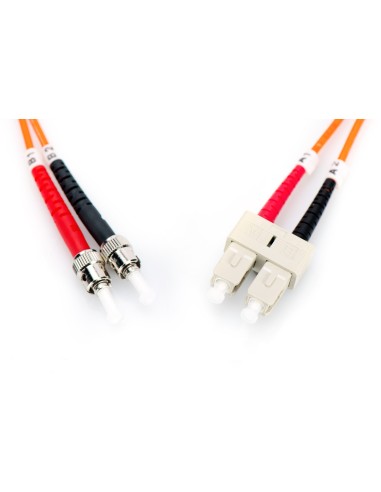 Cable de conexión de fibra óptica de 2m multimode, ST/SC