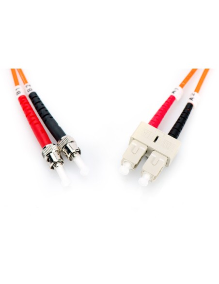 Cable de conexión de fibra óptica de 2m multimode, ST/SC