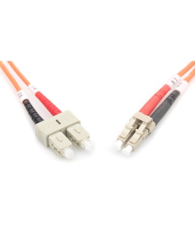 Cable de conexión multimode de 3m de fibra óptica, LC/SC