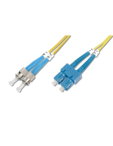 Cable de conexión de fibra óptica modo único de 3m, ST/SC