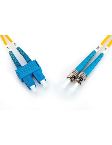 Cable de conexión de fibra óptica modo único de 3m, ST/SC