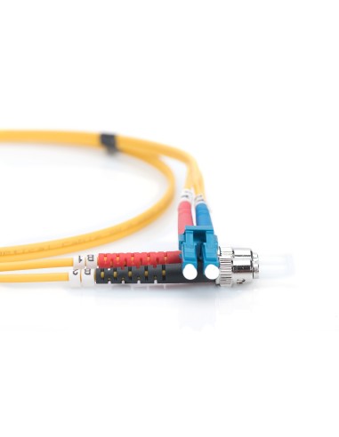 Cable de conexión modo único de fibra óptica de 3m, LC/ST