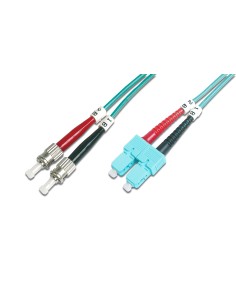 Cable de conexión de fibra óptica multimode OM 3, ST/SC