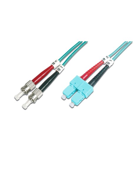 Cable de conexión de fibra óptica multimode OM 3, ST/SC