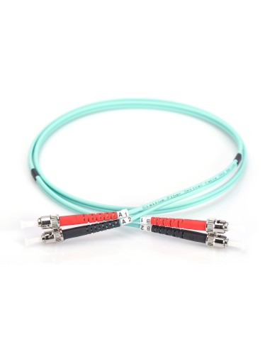 Cable de conexión de fibra óptica de 5m, multimode OM 3, ST/ST