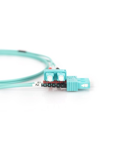 Cable de conexión de fibra óptica multimode OM 3, SC/SC