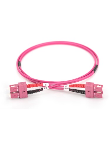 Cable de conexión multimode de fibra óptica, OM4, SC/SC