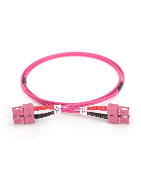 Cable de conexión multimode de fibra óptica, OM4, SC/SC