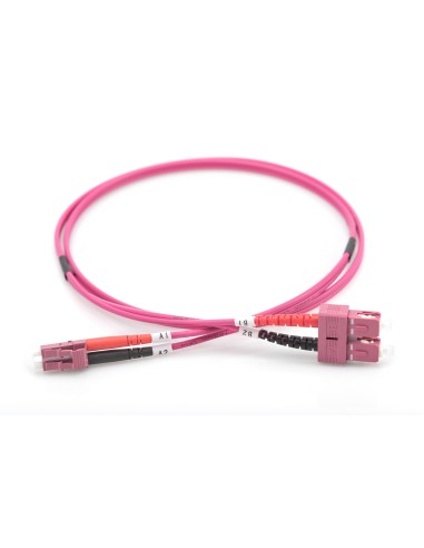 Cable de conexión multimode de fibra óptica, OM4, LC/SC