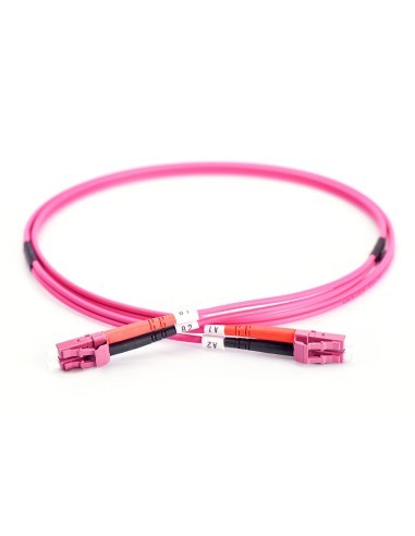 Cable de conexión multimode de fibra óptica, OM4, LC/LC