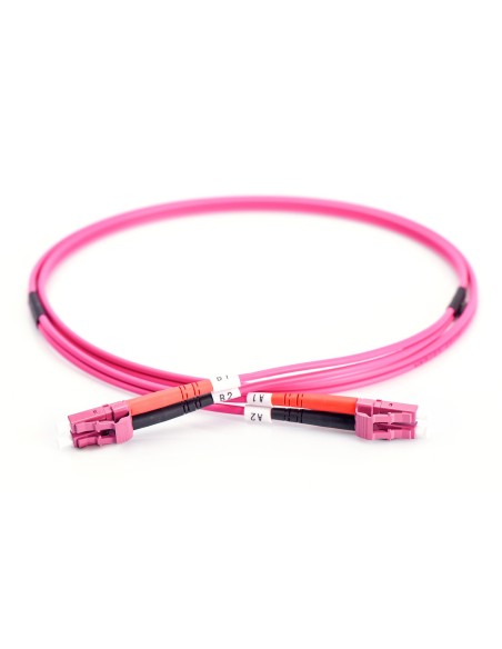 Cable de conexión multimode de fibra óptica, OM4, LC/LC