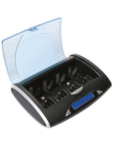 CARGADOR-DESCARGADOR RAPIDO UNIVERSAL AA-AAA-C-D & 9V