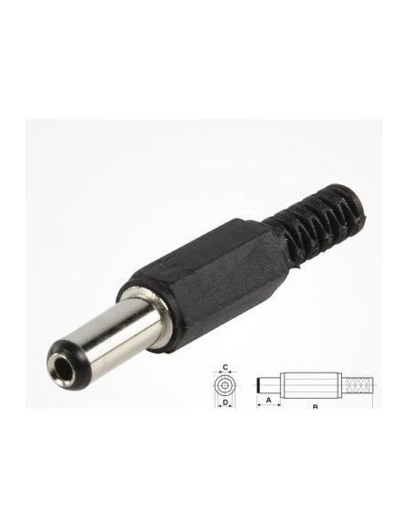 CONECTOR DE  ALIMENTACIÓN  2.1X5.5X9.5mm
