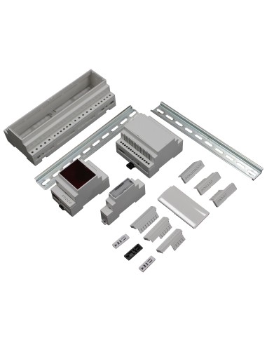 KIT CAJA PARA CARRIL DIN TAMAÑO 1 MODULO