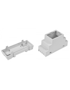 CAJA PARA CARRIL DIN TAMAÑO 2 MODULOS TAPA TRANSPARENTE 2