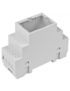 CAJA PARA CARRIL DIN TAMAÑO 2 MODULOS TAPA TRANSPARENTE