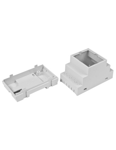 CAJA PARA CARRIL DIN TAMAÑO 3 MODULOS TAPA TRANSPARENTE