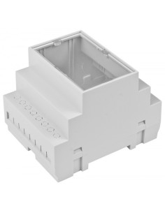 CAJA PARA CARRIL DIN TAMAÑO 4 MODULOS TAPA TRANSPARENTE