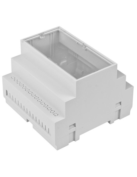 CAJA PARA CARRIL DIN TAMAÑO 5 MODULOS TAPA TRANSPARENTE