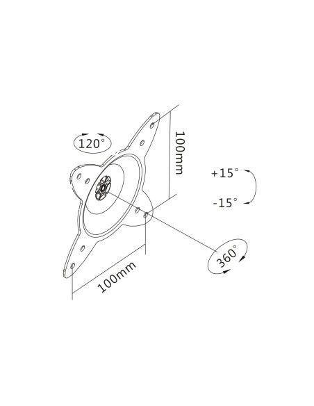 Soporte de pared universal giratorio