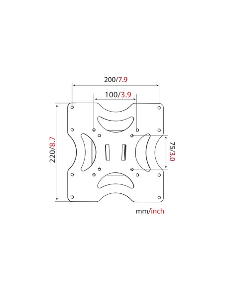 Soporte universal de pared para TV/monitor, 37 pulgadas