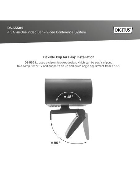 Barra de vídeo 4K All-In-One - sistema de videoconferencia